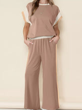 Hazel Blues® | Color Block Detail Casual Two-piece Set