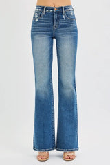 Hazel Blues® | RISEN Tummy Control High Rise Flare Jeans