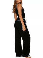 Hazel Blues® | Scoop Neck Tank Top and Drawstring Pants Set