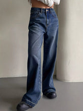 Hazel Blues® | Wide Leg Vintage Wash Jeans