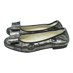 1412 - Black Glitzy Flats for Girl/Teen/Women by London Kids