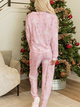 Hazel Blues® | Christmas Tree Nutcracker Print Top and Pants 2pcs Lounge Set