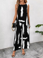 Hazel Blues® | Abstract Print Sleeveless Top & Wide Leg Pants Set