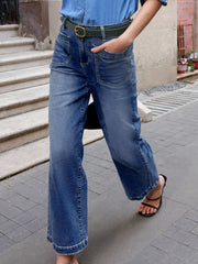 Hazel Blues® | Patch Pocket Shift Jeans