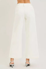 Hazel Blues® | RISEN High Rise Ankle Wide Pants