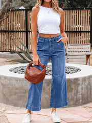 Hazel Blues® | High-Waisted Wide Leg Flare Jeans