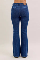 Hazel Blues® | Judy Blue High Waist Flare Jeans with Front Patch Pockets