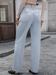 Hazel Blues® | High Waisted Wide Leg Jeans