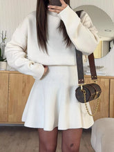 Hazel Blues® | Turtleneck Dropped Shoulder Sweater and Skirt Set