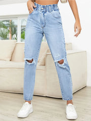 Hazel Blues® | Distressed High Waist Jeans