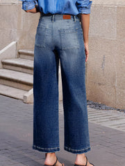 Hazel Blues® | Patch Pocket Shift Jeans