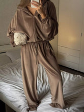 Hazel Blues® | Zip Up Long Sleeve Outerwear and Pants Set