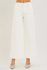 Hazel Blues® | RISEN High Rise Ankle Wide Pants
