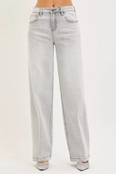 Hazel Blues® | RISEN Slouchy Baggy Jeans with Contrast Stitching