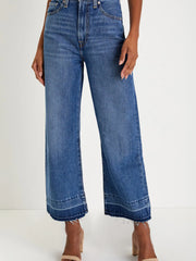 Hazel Blues® | High Waist Wide Leg Washed Jeans