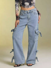 Hazel Blues® | Bow Wide Leg Jeans