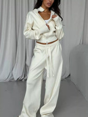 Hazel Blues® | Zip-Up Outerwear and Drawstring Pants Set