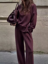 Hazel Blues® | Turtleneck Side Zipper Sweatshirt and Pants Set