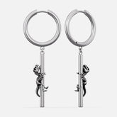 ANCIENT DRAGON FOSSIL EARRINGS