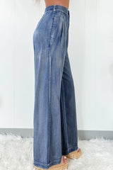 Hazel Blues® | High-Waisted Wide-Leg Jeans