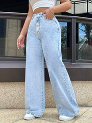Hazel Blues® | High-Waisted Wide Leg Jeans