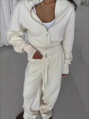 Hazel Blues® | Zip-Up Outerwear and Drawstring Pants Set