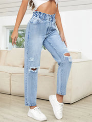 Hazel Blues® | Distressed High Waist Jeans
