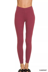 Hazel Blues® | Zenana Premium Cotton Full Length Leggings