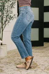 Hazel Blues® | Amelia High Waist Ankle Straight