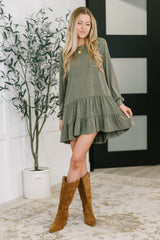 Hazel Blues® | Autumn Breeze Long Sleeve Knit Dress