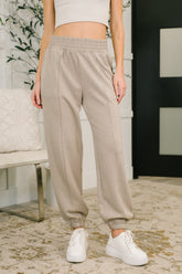 Hazel Blues® | Every Second, Every Hour Jogger Bottoms in Ash Mocha