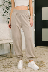 Hazel Blues® | Every Second, Every Hour Jogger Bottoms in Ash Mocha