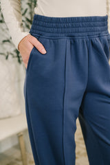 Hazel Blues® | Every Second, Every Hour Jogger Bottoms in Blue Indigo