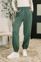 Hazel Blues® | Every Second, Every Hour Jogger Bottoms in Dark Forest