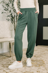 Hazel Blues® | Every Second, Every Hour Jogger Bottoms in Dark Forest