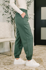 Hazel Blues® | Every Second, Every Hour Jogger Bottoms in Dark Forest