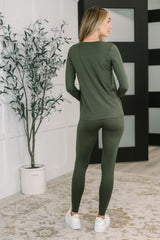 Hazel Blues® | Get Me Cozy Set in Dark Olive