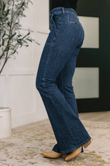 Hazel Blues® | Jada High Waist Flare with Patch Pockets