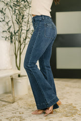 Hazel Blues® | Mackenzie High Waist Flare with Vintage Pocket