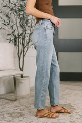 Hazel Blues® | Natalie High Waist Ankle Straight