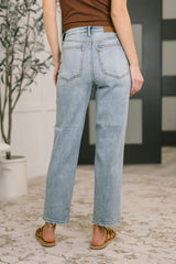Hazel Blues® | Natalie High Waist Ankle Straight