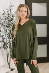 Hazel Blues® | Next to Nothing Top and Bottom Set in Dark Olive