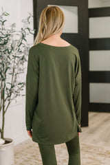 Hazel Blues® | Next to Nothing Top and Bottom Set in Dark Olive