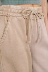 Hazel Blues® | Nights Like This High Waist Palazzo Sweats in Ash Mocha