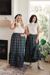 Hazel Blues® | Plaid Perfection Maxi Skirt