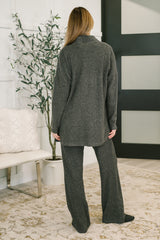 Hazel Blues® | Signature Open Front Cardigan Set in Black