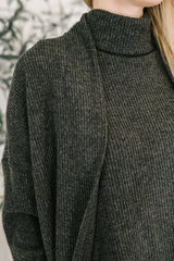 Hazel Blues® | Signature Open Front Cardigan Set in Black