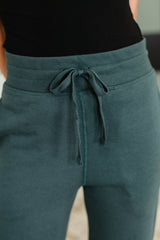 Hazel Blues® | Slow Mornings High Waisted Sweats in Jungle Green