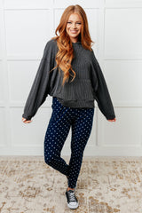 Hazel Blues® | Your New Favorite Joggers in White Polka Dot