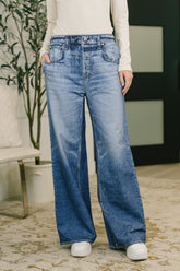 Hazel Blues® | Zenim Printed Wide Leg Bottoms
